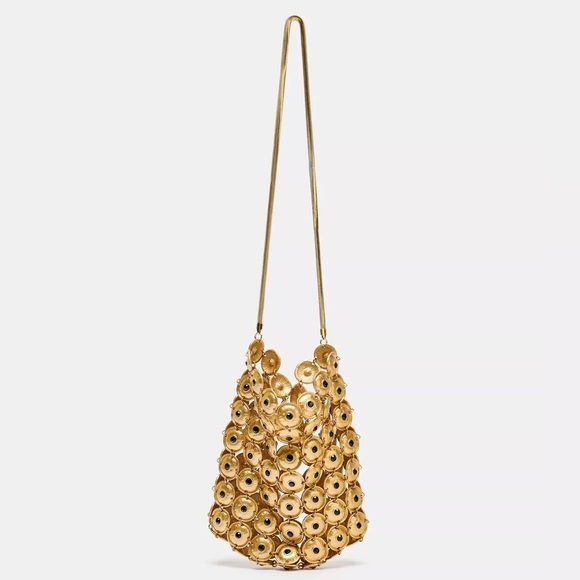 Zara Handbags - ZARA METAL APPLIQUÉ BUCKET BAG